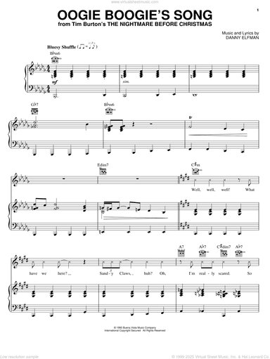 Oogie Boogie's Song (from The Nightmare Before Christmas)