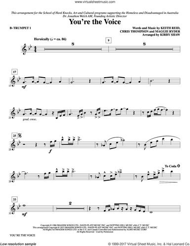You're the Voice (arr. Kirby Shaw) (complete set of parts)
