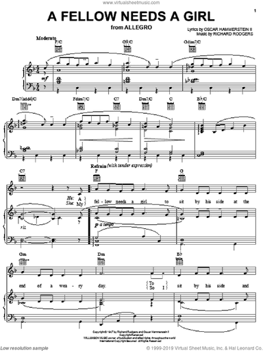 A Fellow Needs A Girl (from Allegro)