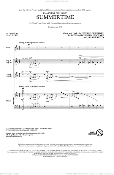 Summertime (arr. Mac Huff)