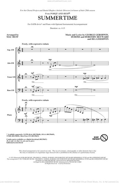 Summertime (arr. Mac Huff)