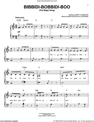Bibbidi-Bobbidi-Boo (The Magic Song) (from the motion picture Cinderella)