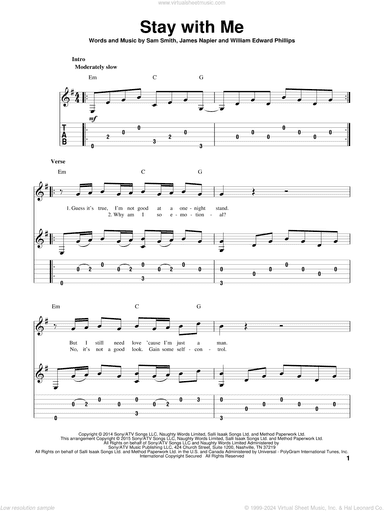 Stay With Me, (intermediate)