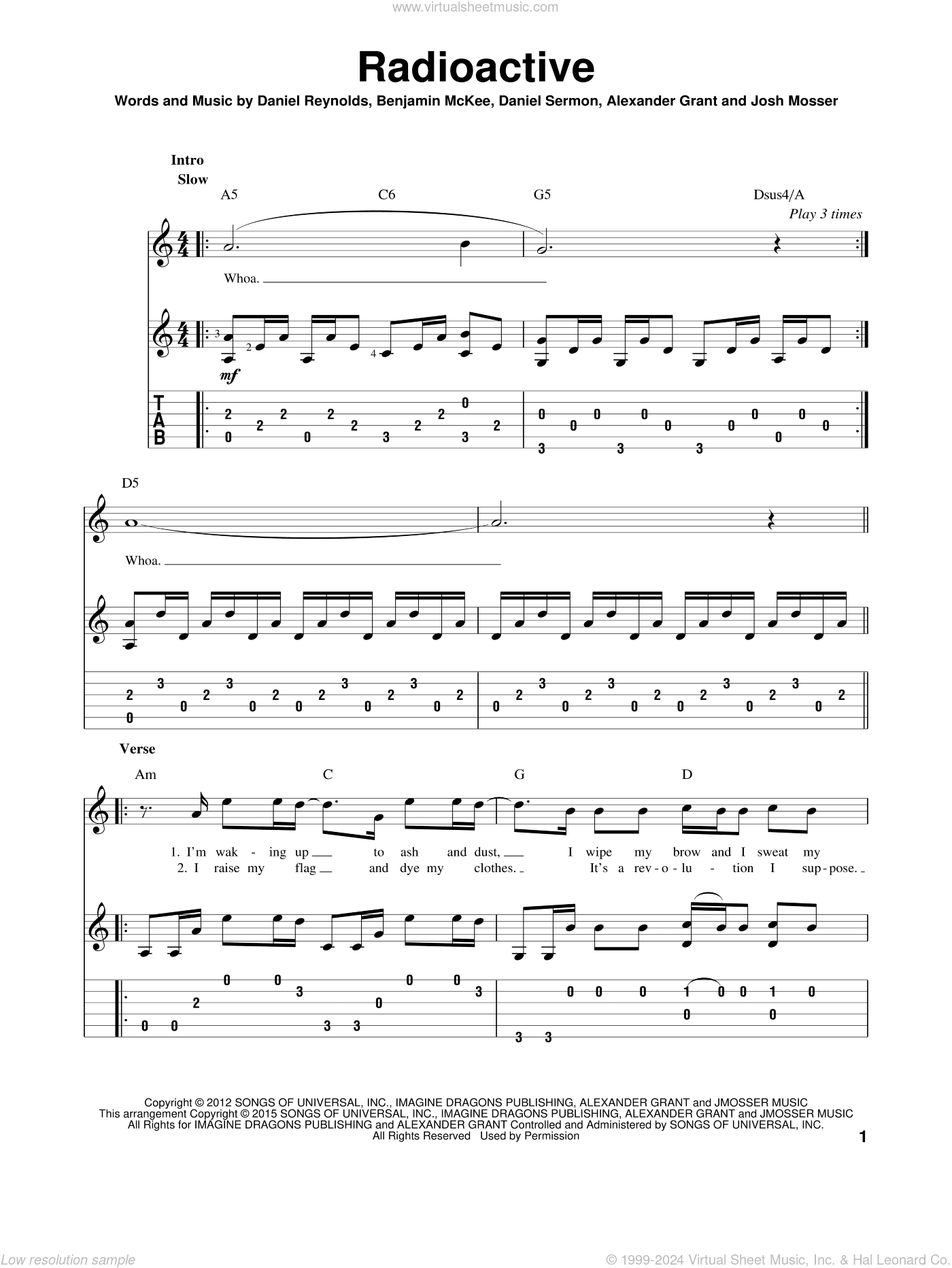 Radioactive, (intermediate)