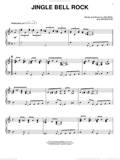 Jingle Bell Rock, (intermediate)