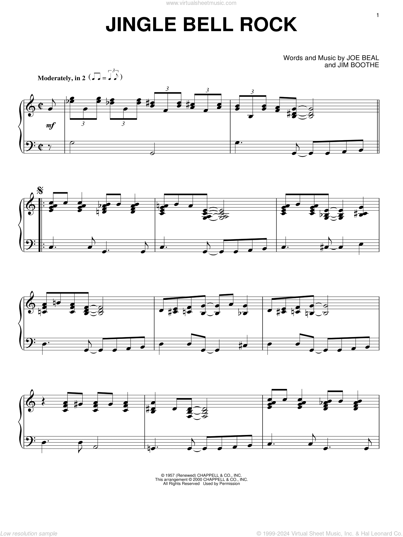 Jingle Bell Rock, (intermediate)