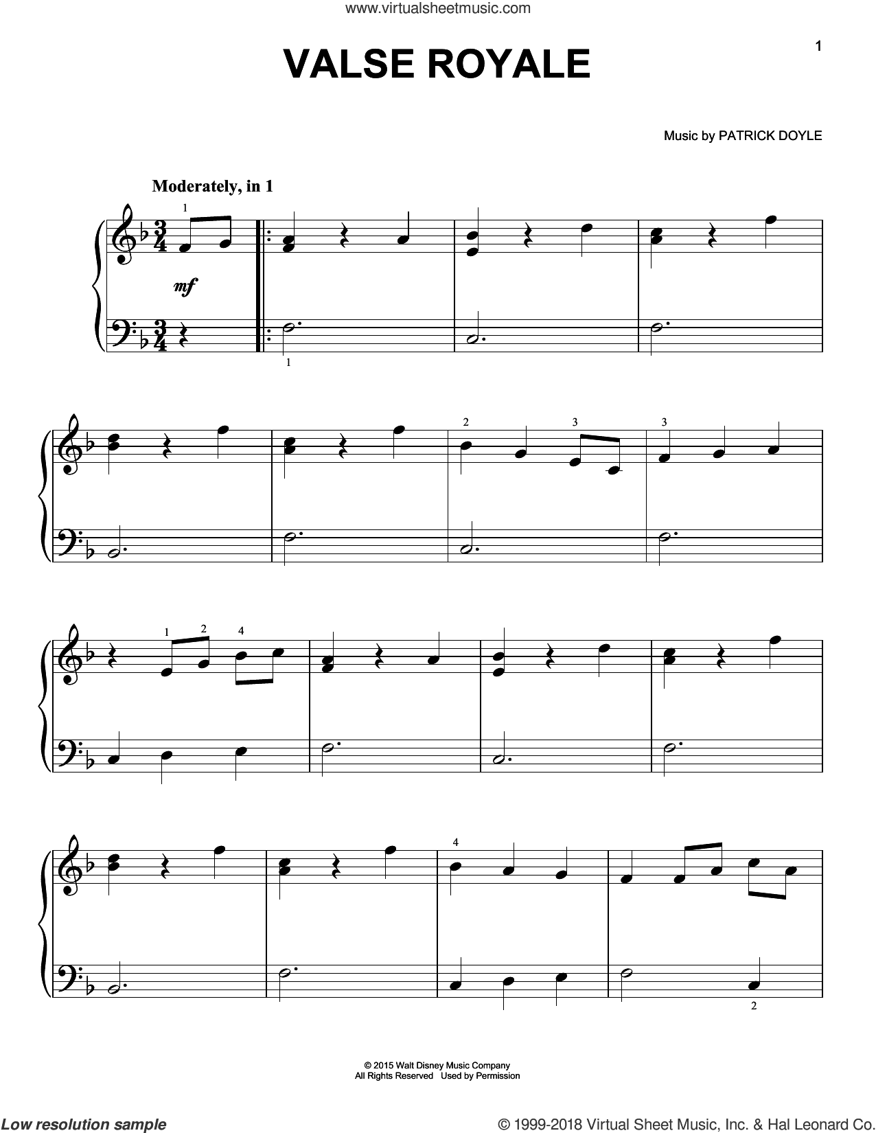 Valse Royale, (easy)