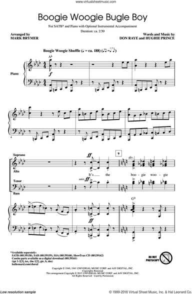 Boogie Woogie Bugle Boy (arr. Mark Brymer)