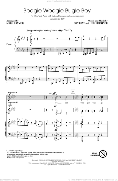 Boogie Woogie Bugle Boy (arr. Mark Brymer)