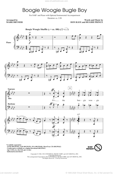 Boogie Woogie Bugle Boy (arr. Mark Brymer)