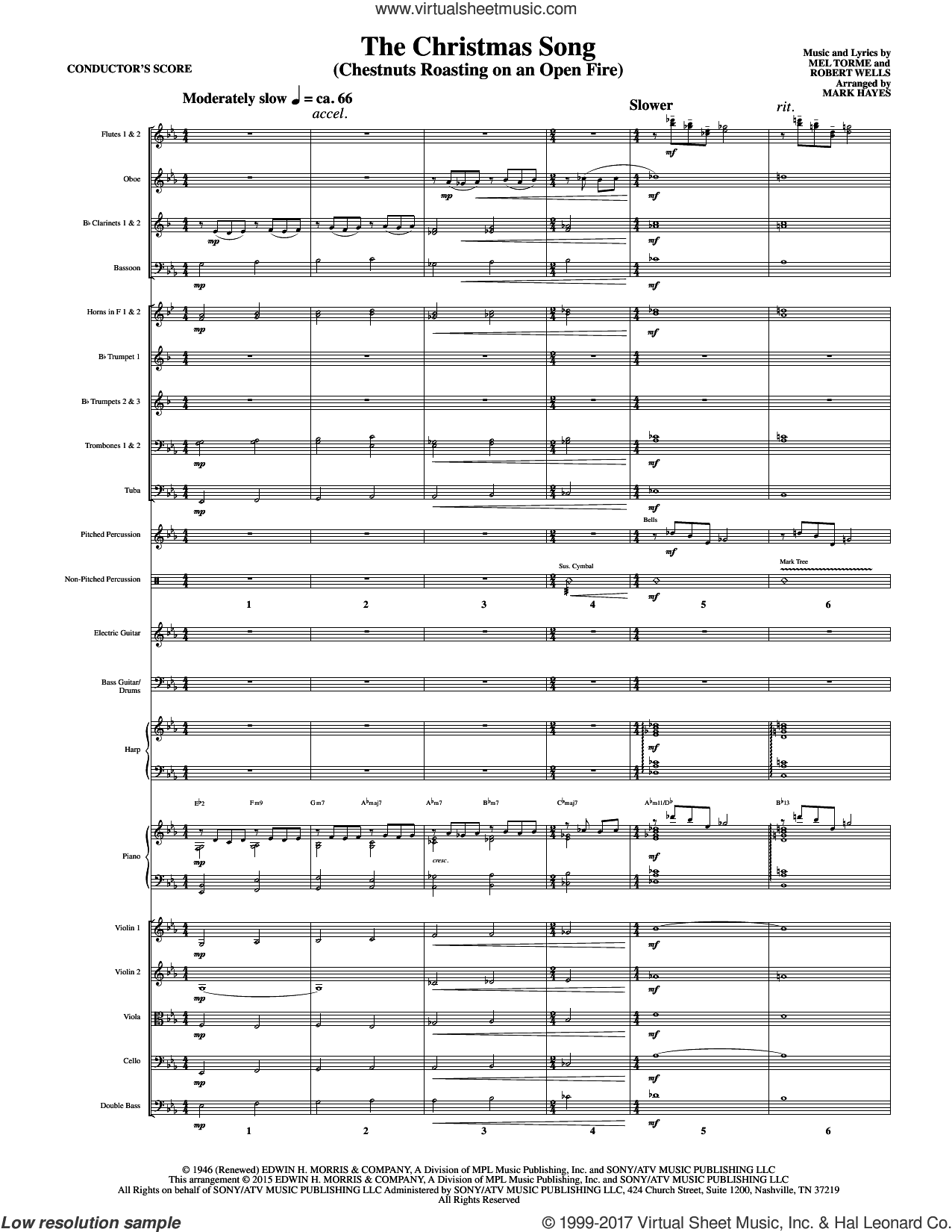 The Christmas Song (Chestnuts Roasting On An Open Fire) (arr. Mark Hayes)