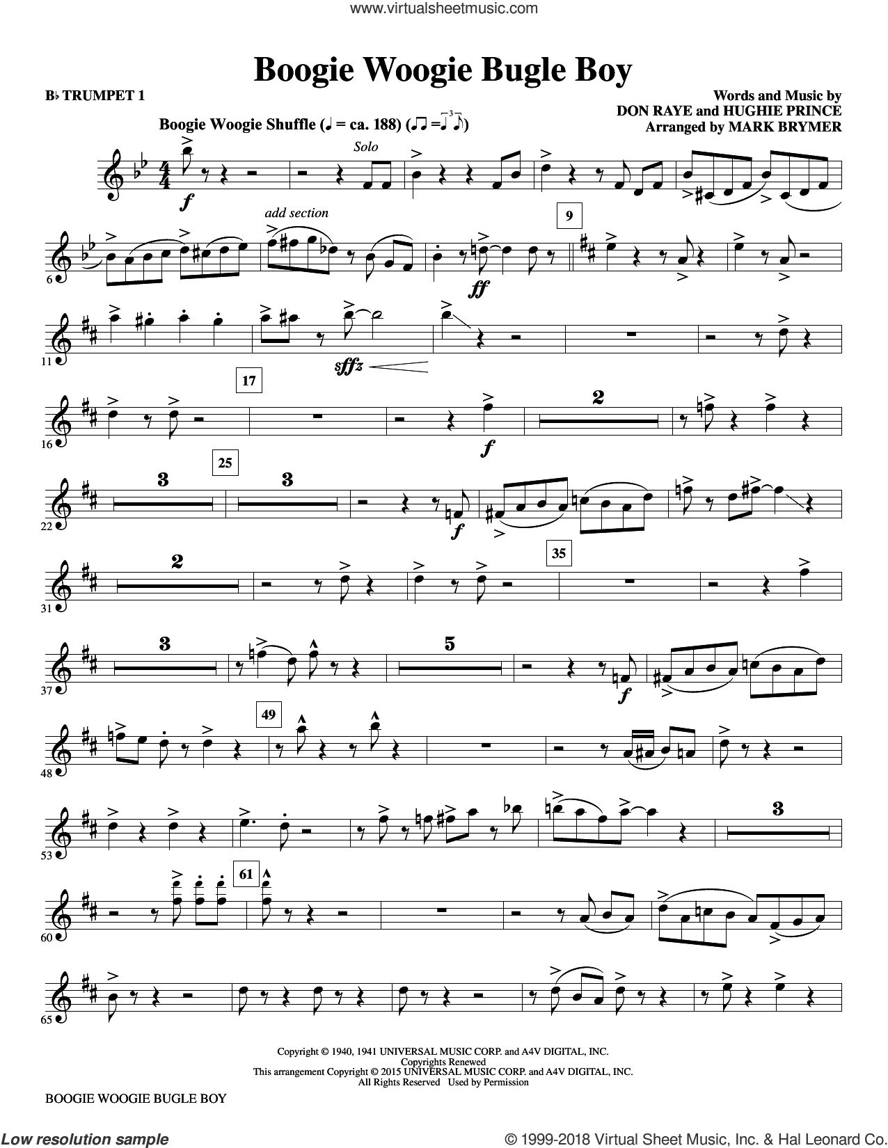 Boogie Woogie Bugle Boy (arr. Mark Brymer)