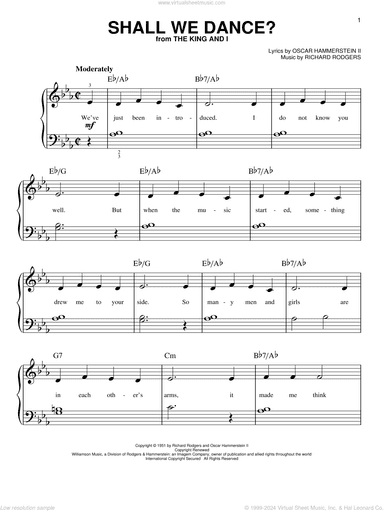 Shall We Dance?, (easy)