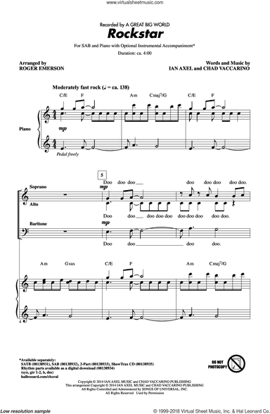 Rockstar (arr. Roger Emerson)