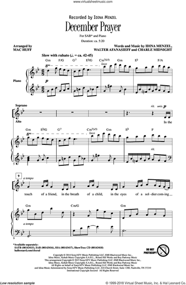 December Prayer (arr. Mac Huff)