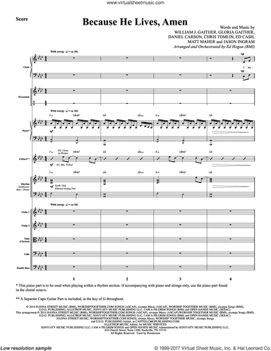 Because He Lives, Amen (arr. Ed Hogan) (COMPLETE)