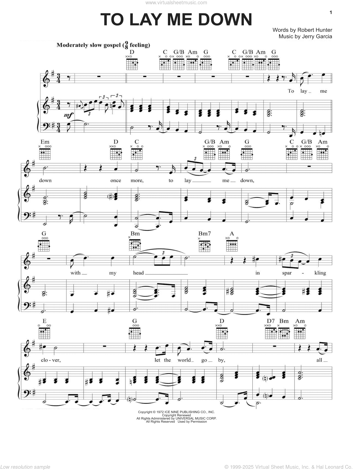 To Lay Me Down