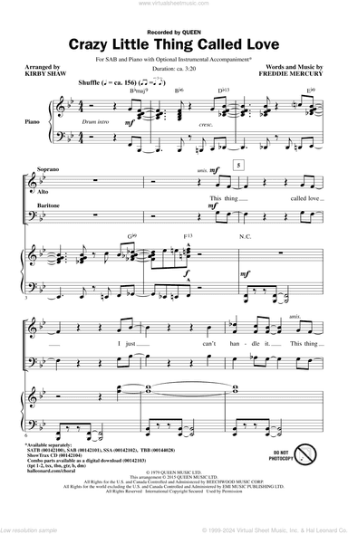 Crazy Little Thing Called Love (arr. Kirby Shaw)