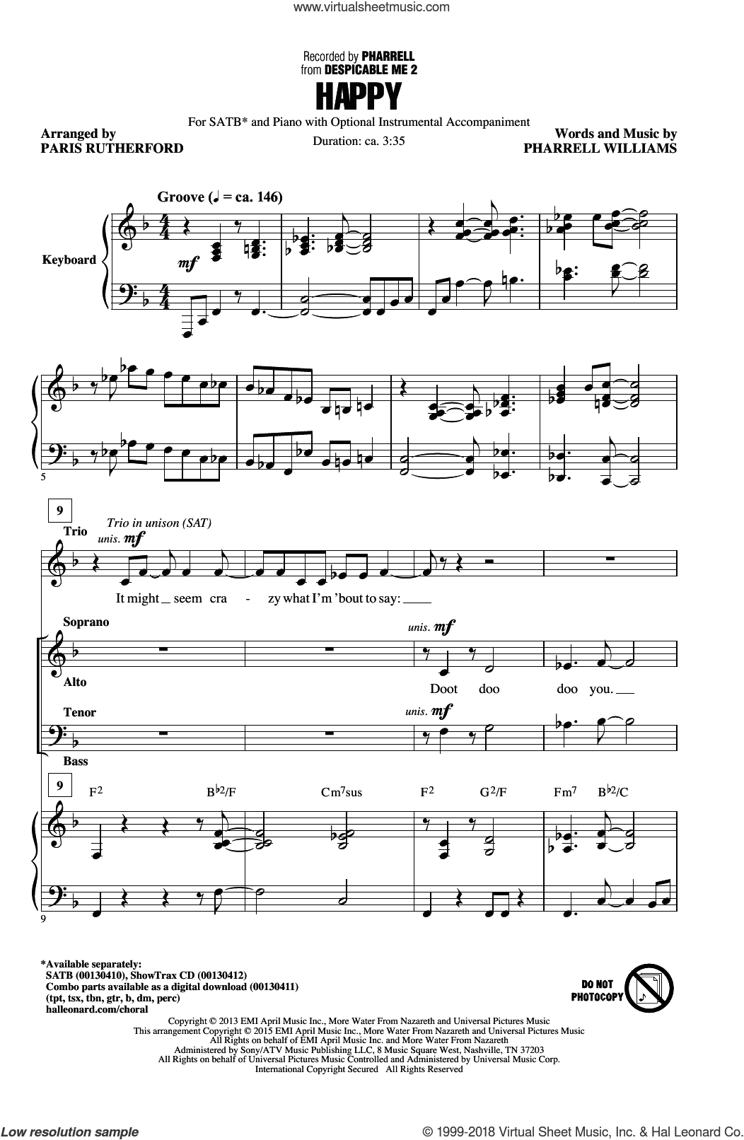 Happy (arr. Paris Rutherford)
