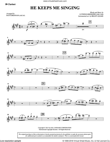 He Keeps Me Singing (complete set of parts)