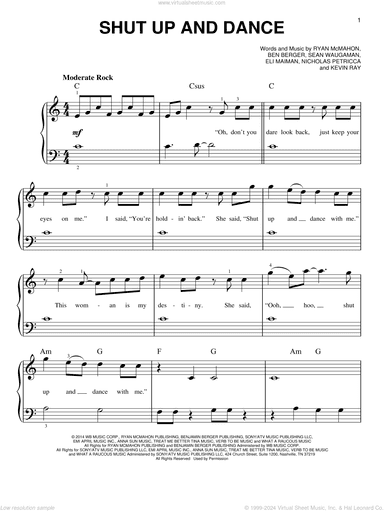 Shut Up And Dance, (beginner)
