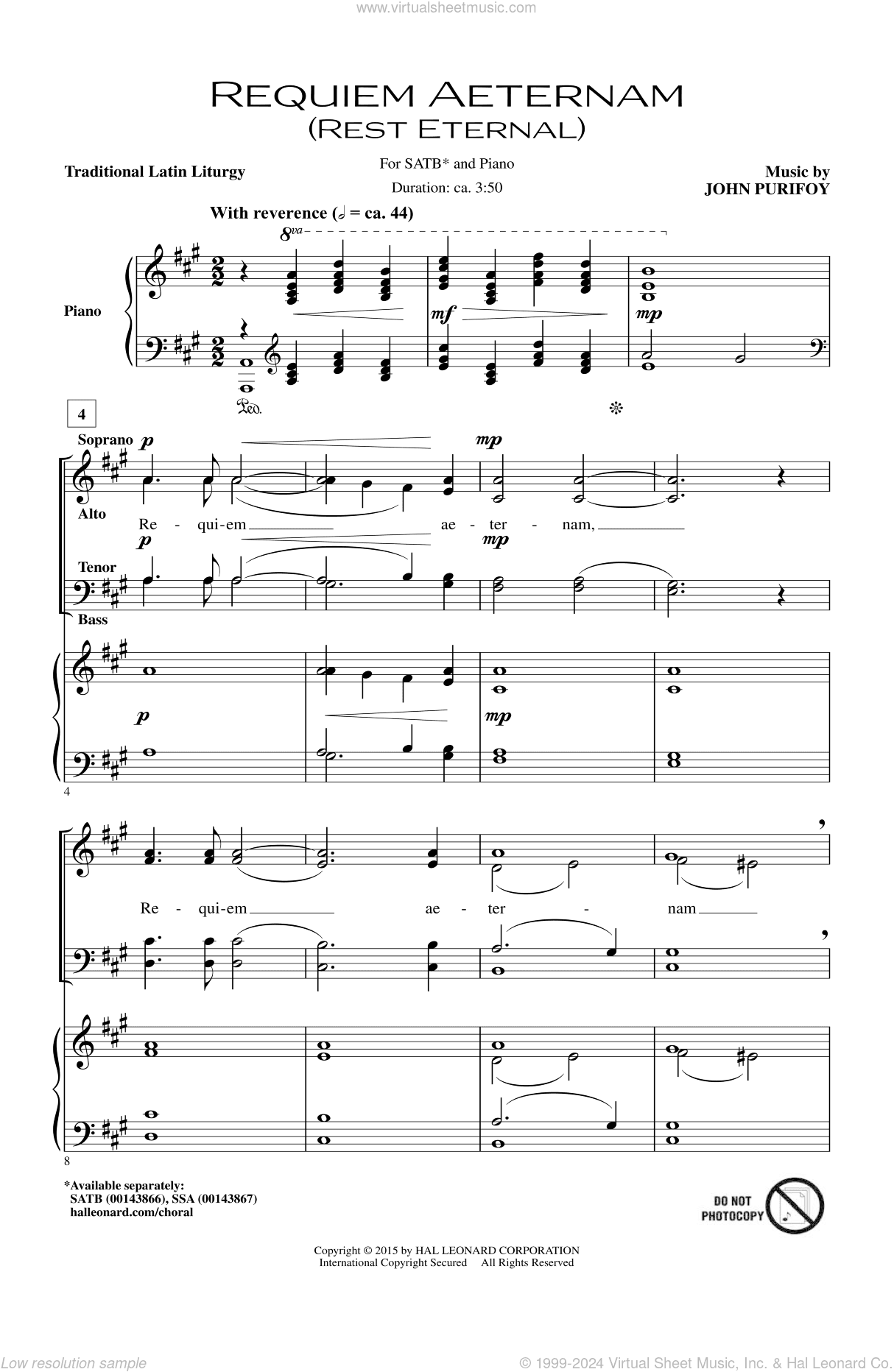 Requiem Aeternam (Rest Eternal)