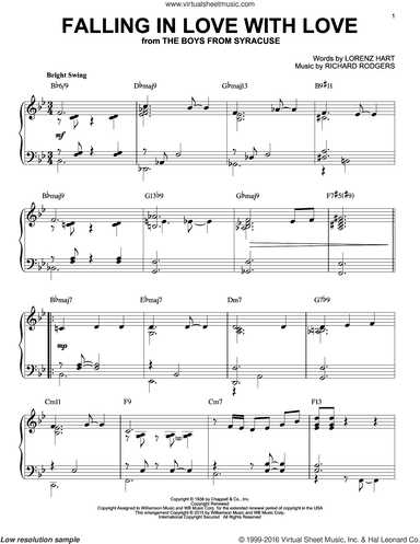Falling In Love With Love [Jazz version] (arr. Brent Edstrom)