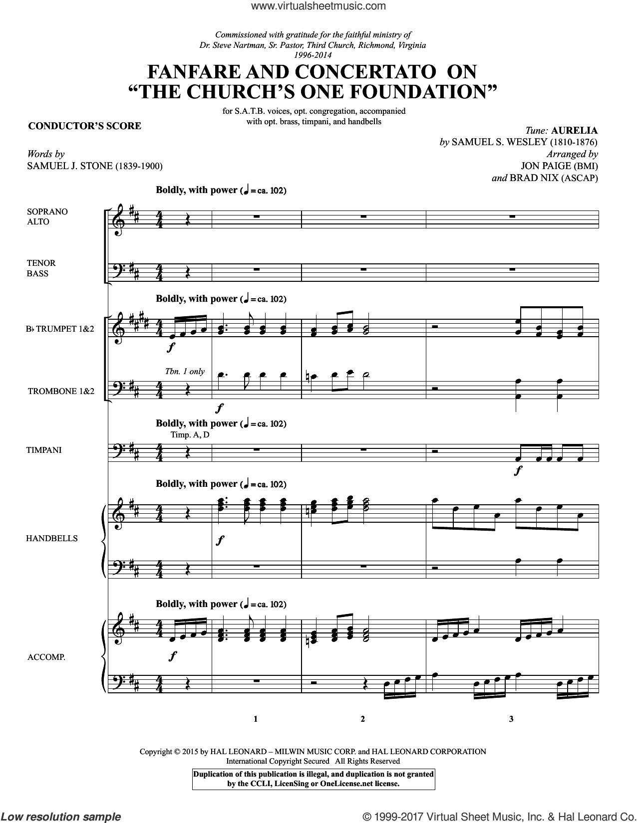 Fanfare and Concertato on "The Church's One Foundation"