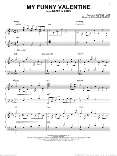 My Funny Valentine [Jazz version] (arr. Brent Edstrom)