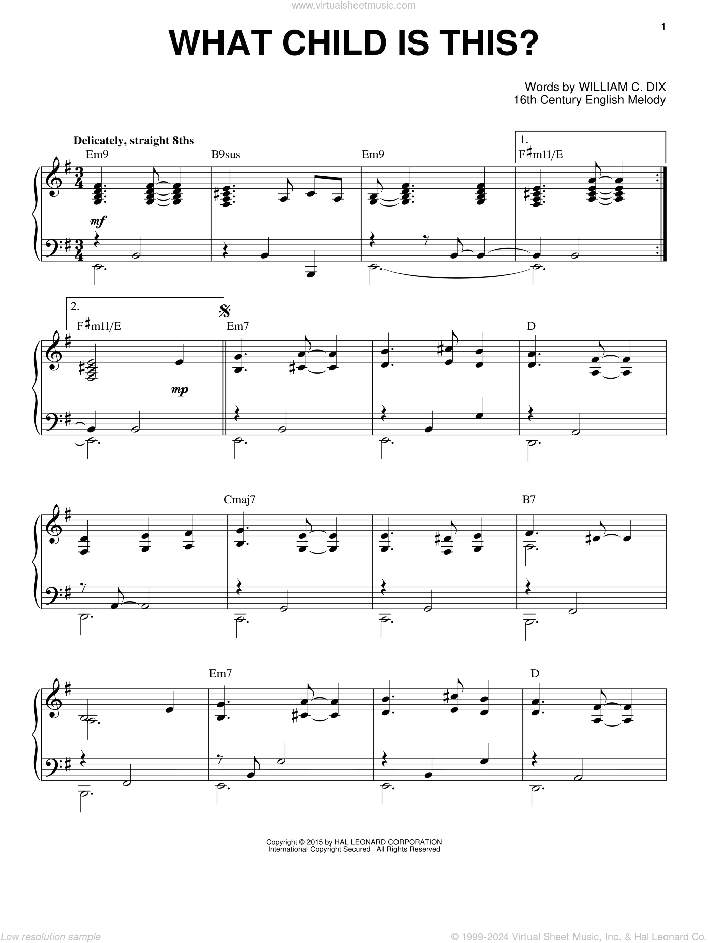 What Child Is This? [Jazz version] (arr. Brent Edstrom)