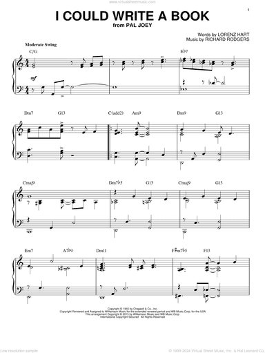 I Could Write A Book [Jazz version] (arr. Brent Edstrom)
