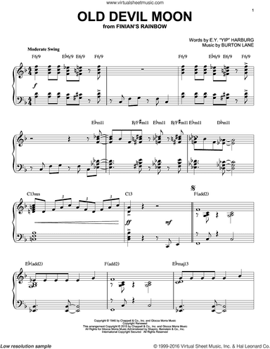 Old Devil Moon [Jazz version] (arr. Brent Edstrom)