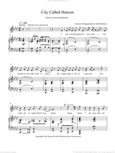 City Called Heaven (F minor)