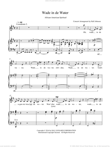 Wade in de Water (E minor)