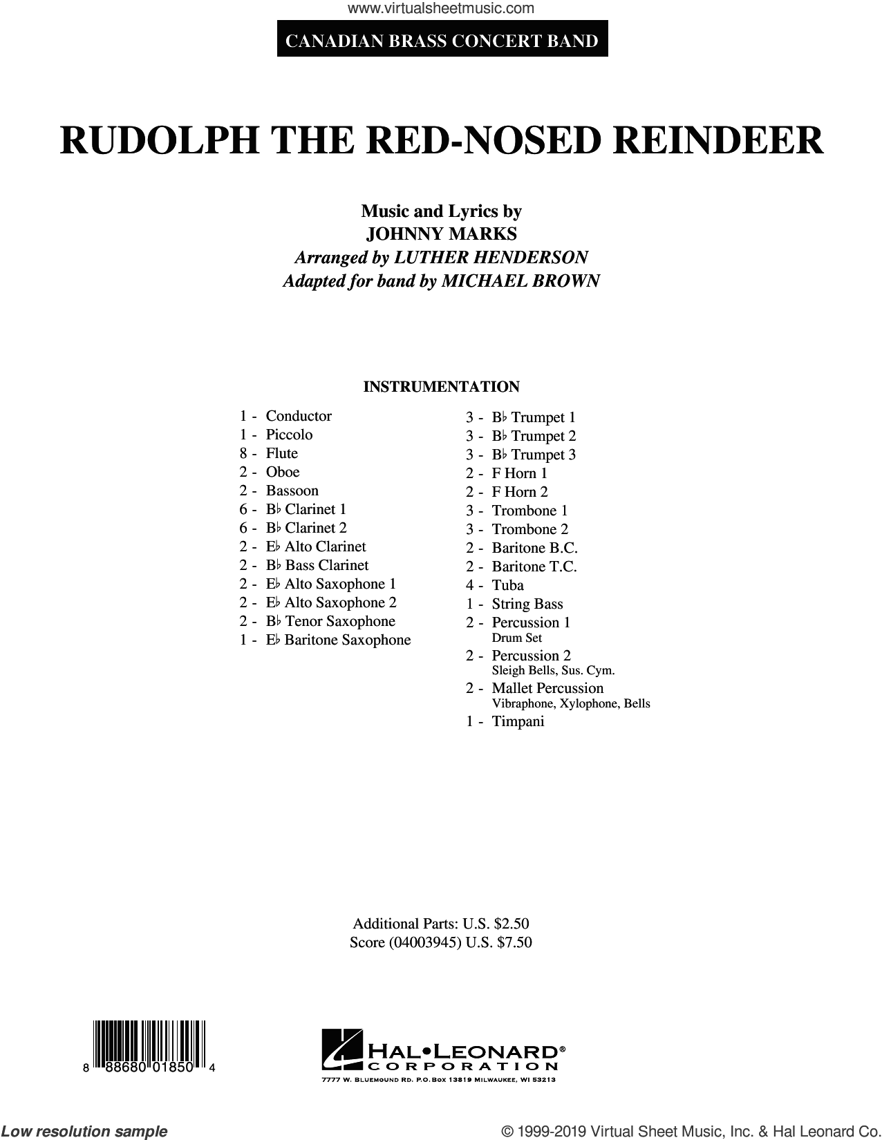 Rudolph the Red-Nosed Reindeer (Canadian Brass)