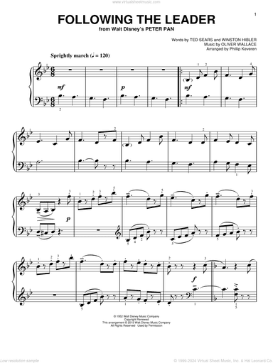 Following The Leader [Classical version] (from Peter Pan) (arr. Phillip Keveren)