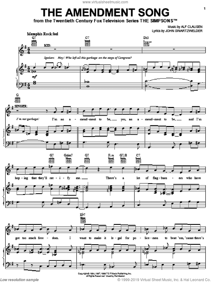 The Amendment Song