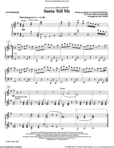 Santa Tell Me (Arr. Mac Huff) (complete set of parts)