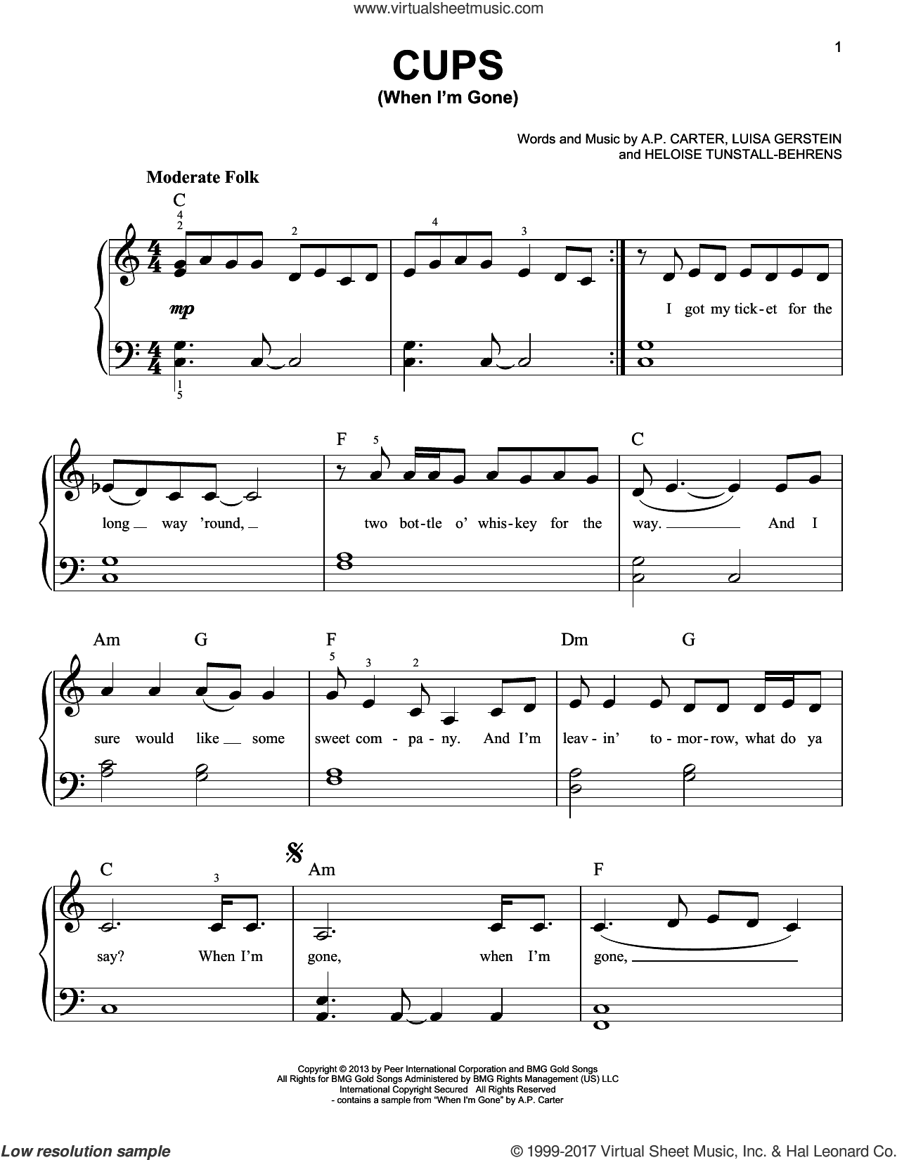 Cups (When I'm Gone)