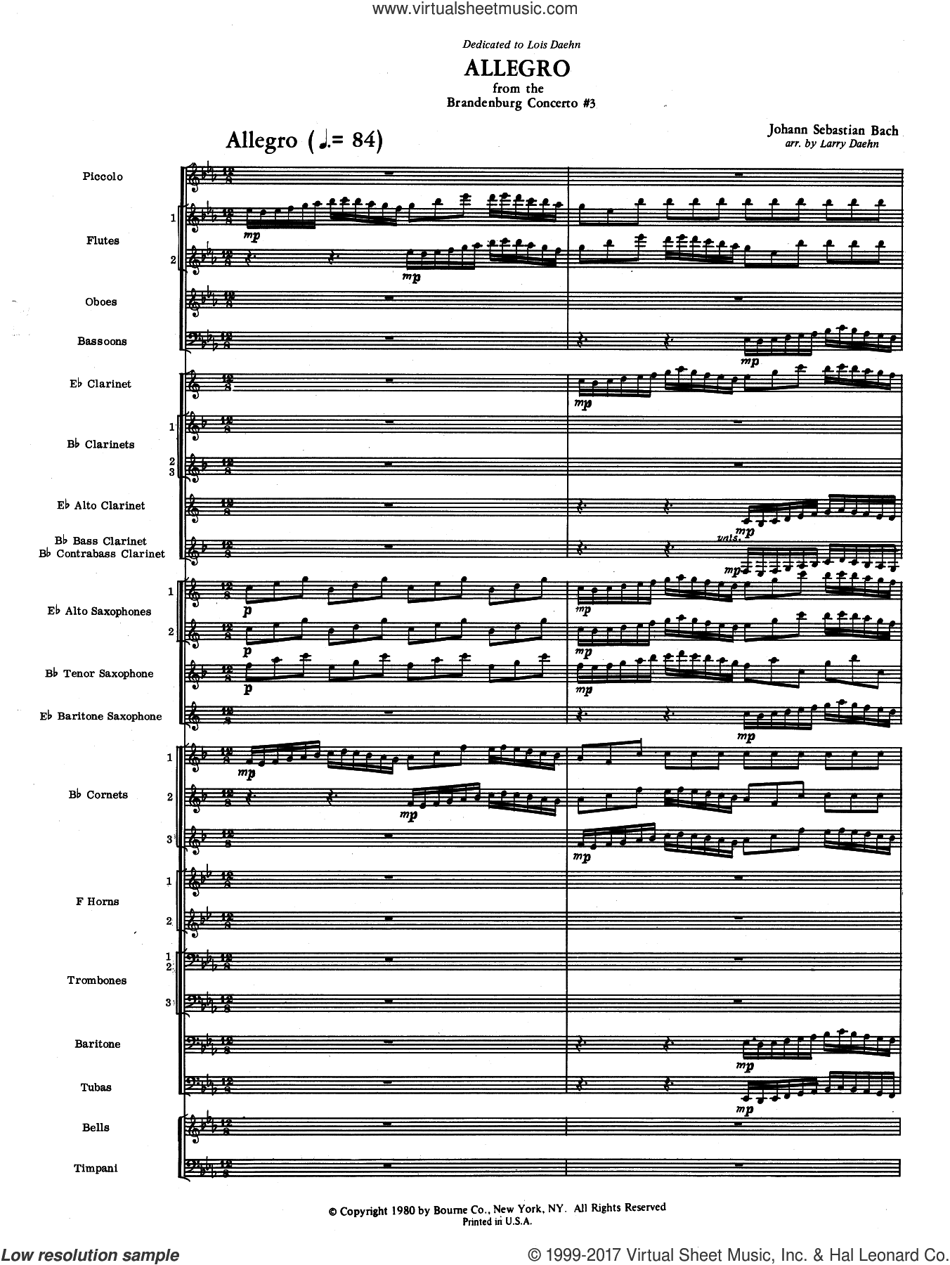 Allegro from Brandenburg Concerto No. 3 (COMPLETE)