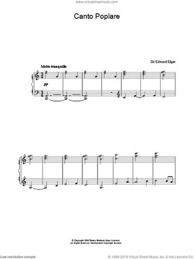 Canto Popolare (from In The South, Op.50)