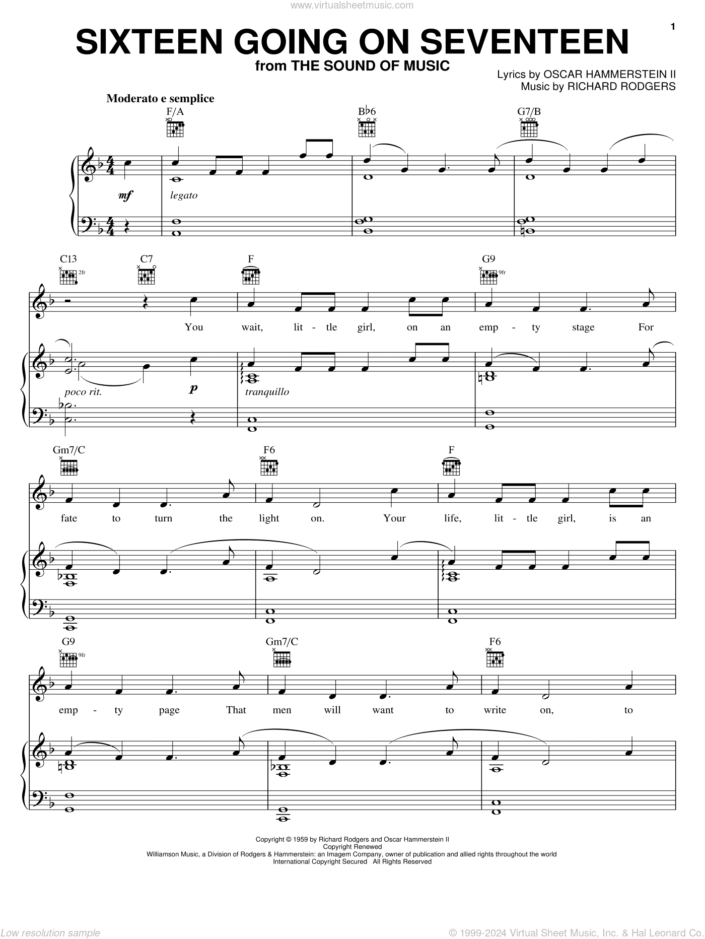 Sixteen Going On Seventeen (from The Sound of Music)