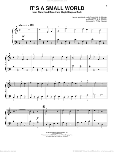 It's A Small World [Classical version] (arr. Phillip Keveren)
