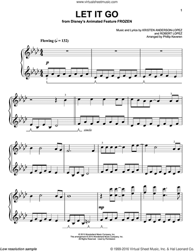 Let It Go [Classical version] (from Frozen) (arr. Phillip Keveren)