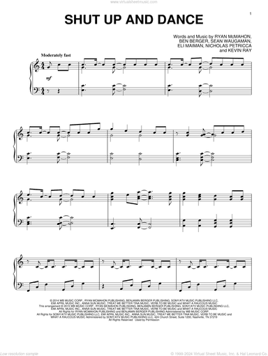 Shut Up And Dance (arr. Jason Lyle Black)