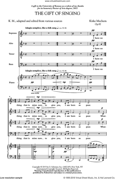 Gift Of Singing