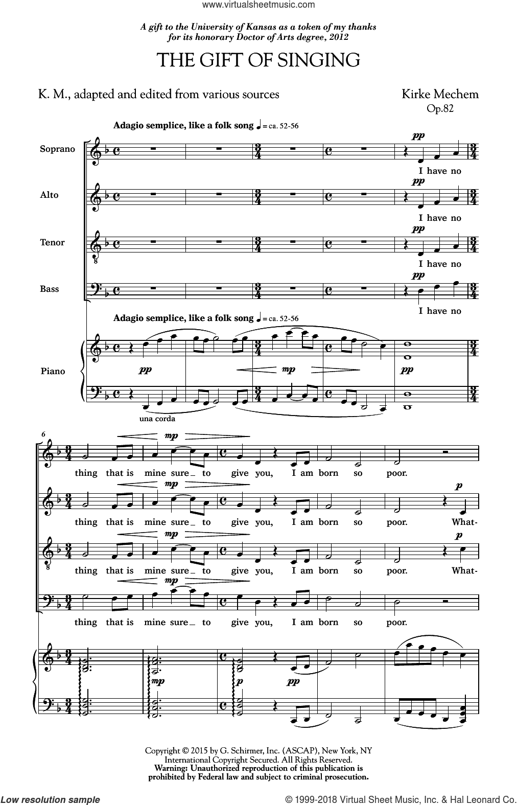Gift Of Singing