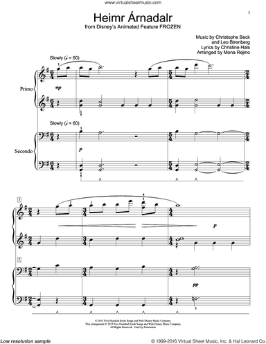 Heimr Arnadalr (from Disney's Frozen) (arr. Mona Rejino)