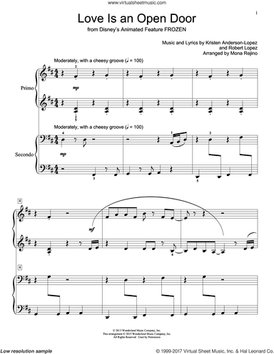 Love Is An Open Door (from Frozen) (arr. Mona Rejino)