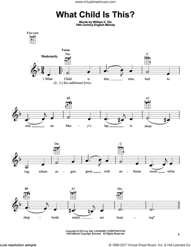 What Child Is This? (arr. Fred Sokolow)